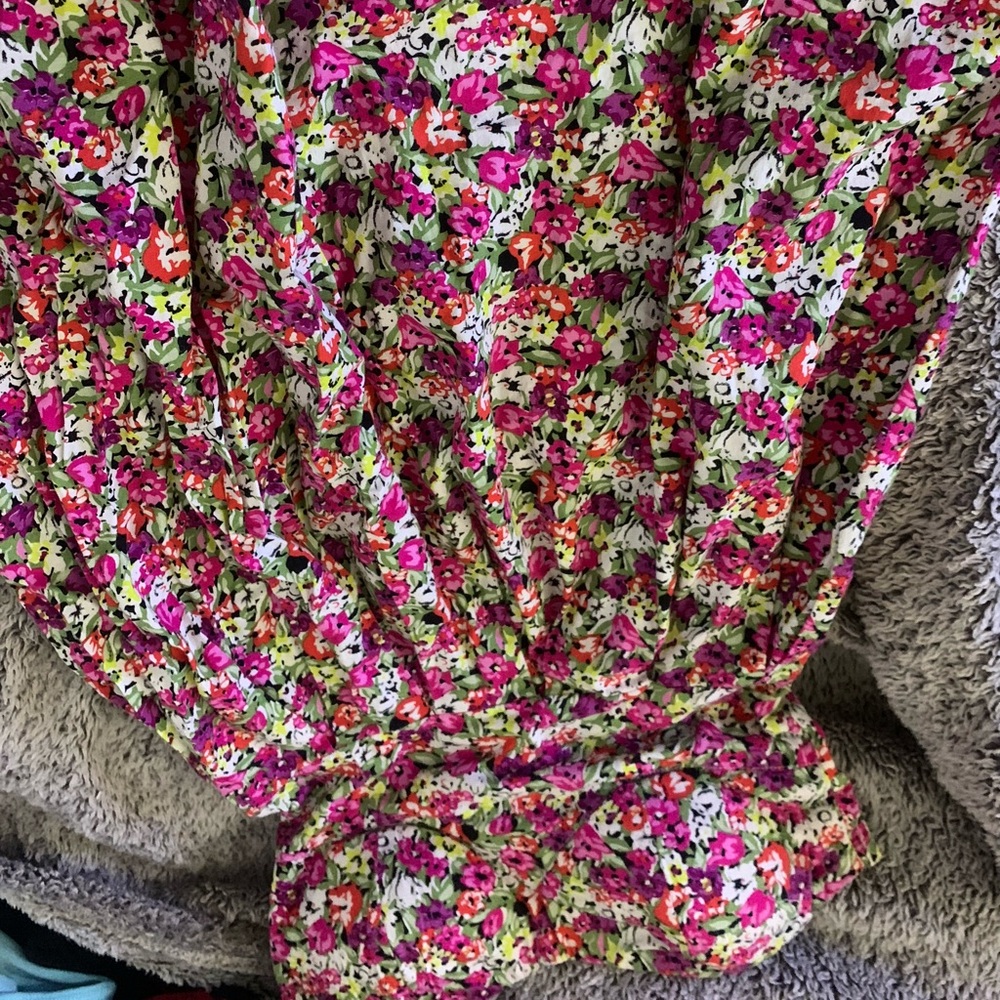 Floral Strapless Dress